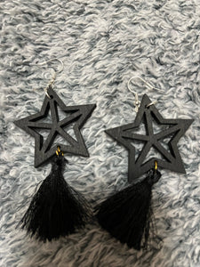 Star with tassel earrings.